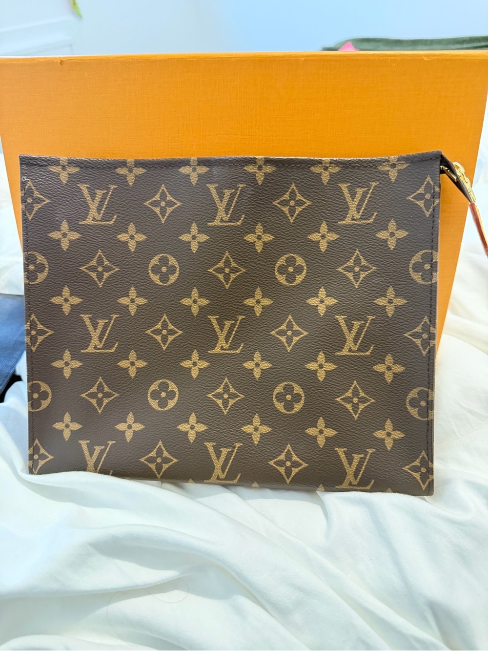 Louis Vuitton Monogram Canvas Toiletry Pouch - Brown and Tan